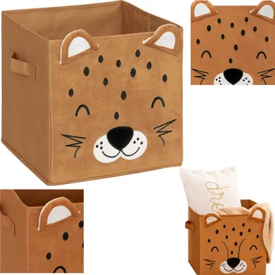 Zdjęcie produktu dla Kosz tekstylny na zabawki Leopard