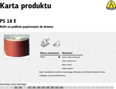 Obrázek produktu pro Klingspor role s papírovou podložkou ps18e 150mm gr.220 (50mb)
