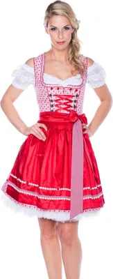 Produktbild von Dirndl Dolly Bird 50er Länge rot 42