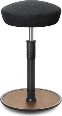 Produktbild von Sitz- Stehhocker Free Tall Hutsitz kvadrat Divina Anthrazit schw. /Natur.