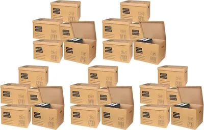 Produktbild von BURI 25x Archivkarton Aktenordner Umzugskarton Aktenkarton Aufbewahrung Transport