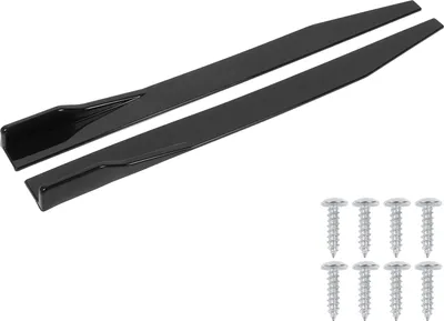 Obrázek produktu pro 2ks Auto Boční Rock Splitter Lip Winglet Diffusor Univerzální pro sedan a hatchback 120 cm/47,2 palce lesklá černá