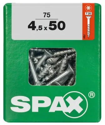 Produktbild von Spax Universalschrauben 4.5 x 50 mm TX 20 - 75 Stk.