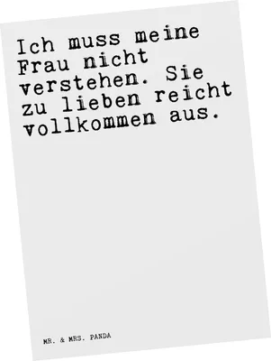Produktbild von Mr. & Mrs. Panda Postkarte Ich muss meine Frau... - Weiß - Geschenk, Freundin, Einladungskarten Geburtstag, Sprüche, Grußkarte, Zitate, Geschenk Freundin, Spruch, Ehefrau