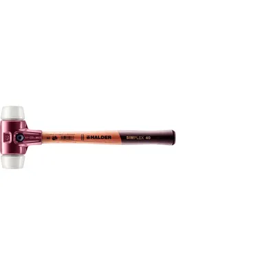 Obrázek produktu pro Měkké kladivo SIMPLEX D.330mm hlava d.40mm střední HO super plast bílý HALDER