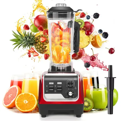 Produktbild von 7MAGIC Standmixer, Stufenlose Geschwindigkeitsregulierung, 2L Smoothie Mixer mit Pulse-Funktion, BPA-frei, 6-Klingen-Edelstahlmesser, 32,000 U/min, 1600 W, Rot