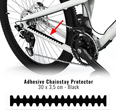 Immagine prodotto di Protezione telaio bicicletta Rhino, nero, 30 x 3,5 cm