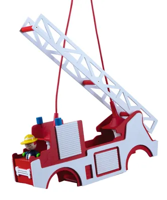 Produktbild von Elobra Kinderleuchte Pendelleuchte FEUERWEHR Hängeleuchte Kinderzimmer