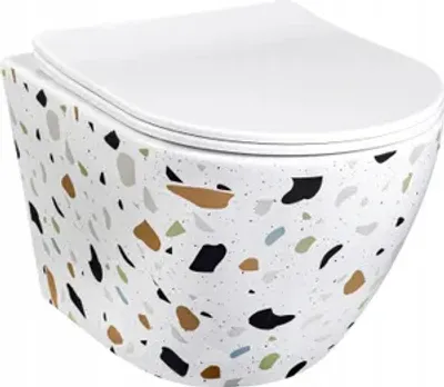 Immagine prodotto di WC sospeso WC sospeso+ sedile WC Soft Close Bianco Terrazzo