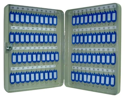 Produktbild von Schlüsselschrank - 80 Haken, Zylinderschloss