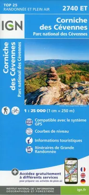 Obrázok produktu pre Corniche des Cévennes 1: 25 000 €