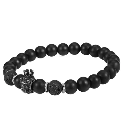 Produktbild von Männerarmband, Perlenarmband, Perlenarmband, Charm-Armband, Perlenarmreif, Steinperlenarmband
