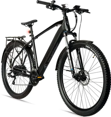 Produktbild von Bergsteiger Cannock 26 Zoll E-Bike mit 250 Watt Motor 36V 10.4Ah, StVZO-Vollausstattung, Hydraulikbremsen, Aluminium Ebike Mountainbike Herren & Damen, Farbdisplay, Shimano 24 Gang-Schaltung,