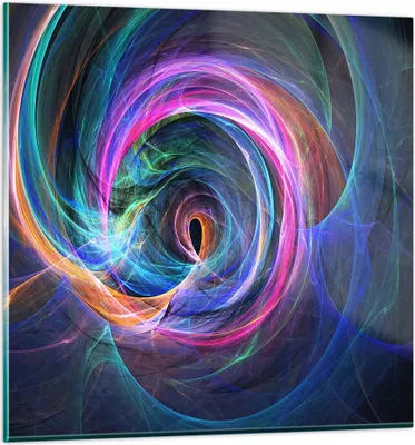 Produktbild von Bilder auf glas - Abstraktion modern - 60x60cm - Glasbilder - Wandbilder - Kunstdruck - zum Aufhängen bereit - Wanddekoration aus Glas - Glas Bilder - Wandbild auf Glas - Einteilig - GAC60x60-3987