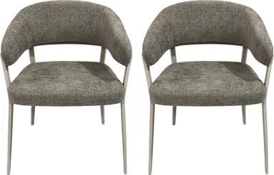 Image de Lot de 2 Fauteuils - HOME DECO FACTORY - Emilia - Confort - Marron