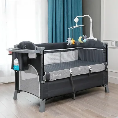 Produktbild von Reisebett für Babys, 3-in-1 – Klappbar – Für Kinder von 0 bis 3,5 Jahre – Bis zu 15 kg – Babybett – 2-in-1-Matratze – Ultraleicht