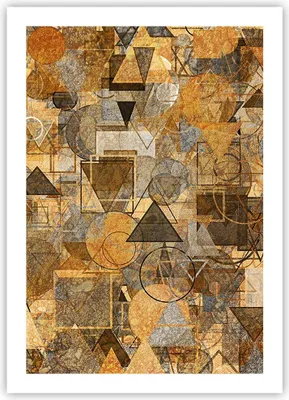 Produktbild von Poster - Poster ohne Rahmen - Abstraktion modern - 50x70 cm - Wand Bild - Wanddeko - Wandbilder - Kunstposter - Wandposter - Bilder - Kunstdruck - Wanddekoration - Wandbild - P2XPA50x70-4021