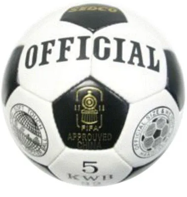 Productafbeelding van Officiële Sedco Kwb32 voetbal maat 5 promotie voor scholen en clubs wit