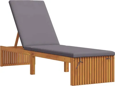 Obrázok produktu pre vidaXL Lehátko s vankúšom hnedé 200 x 55 x 94 cm masívne drevo akácia