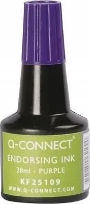Image de Encre pour tampons Q-Connect 28 ml Violet