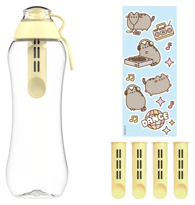 Zdjęcie produktu dla Butelka Filtrująca Dafi x PUSHEEN SOFT 0,5 5x Filtr Yellow naklejki