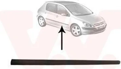 Produktbild von VAN WEZEL Zierleiste für die Tür Vorne Rechts Leiste passend für PEUGEOT 307 (3A/C) 4040404