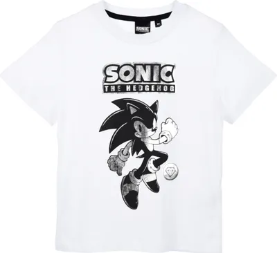 Produktbild von T-Shirt Sonic The Hedgehog  Weiß 104 cm