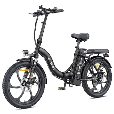 Obrázek produktu pro HillMiles MilePort 1 E-Bike - 250W motor 36V13Ah baterie 20 palcových pneumatik Mechanické kotoučové brzdy - černá barva