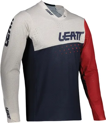 Produktbild von Leatt MTB Gravity 4.0 Kinder Fahrrad Jersey Farbe: Blau/Weiß, Grösse: S