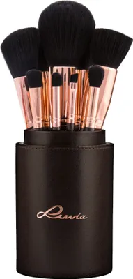 Produktbild von Luvia Makeup Brush Set Golden Queen 15 Kabuki Makeup Brushes Including Makeup Beauty Brush Holder & Travel Makeup Bag for Cosmetic Brushes Professional Brush Set in Brown/Rose Gold - Vegan Cosmetics