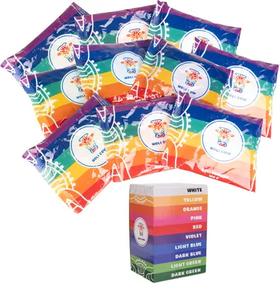 Zdjęcie produktu dla Kolorowy proszek Holi- zestaw 10x100g