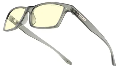Zdjęcie produktu dla Okulary do gier i pracy przy komputerze GUNNAR – model Vertex – moc +1,5, kolor oprawki: Smoke, barwa soczewek: Amber (blokują 65% światła niebieskiego i 100% promieniowania UV) – okulary z filtrem światła niebieskiego – opatentowane soczewki