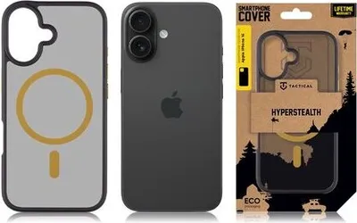 Produktbild von Tactical Back Cover MagForce Hyperstealth 2.0 iPhone 16 black/yellow