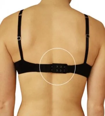 Produktbild von Jumadas BH-Verlängerung mit 3 Haken, elastisch – 3er-Pack – Schwarz