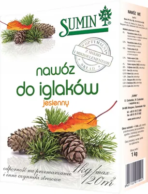 Obrázek produktu pro SUMIN podzimní hnojivo pro jehličnany 1kg