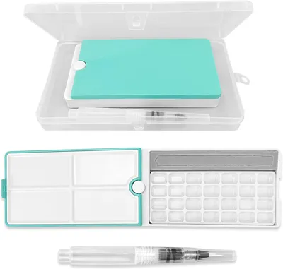 Produktbild von Aquarellkasten 28 Näpfchen, Kunststoff, für Reisen