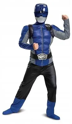 Produktbild von Power Rangers Blau Kostüm für Kinder