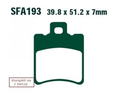 Produktbild von 1 EBC Brakes Bremsbeläge Bremsklötze SFAC193