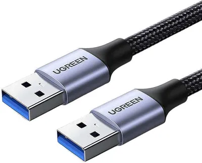 Produktbild von Kabel UGREEN, USB-A auf USB-A, 2A, 1m, schwarz