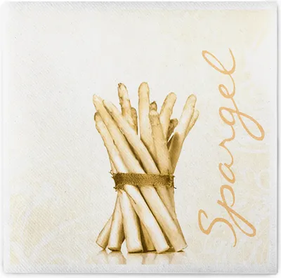 Produktbild von Sovie HORECA Serviette Spargel in Creme aus Linclass® Airlaid 40 x 40 cm, 50 Stück