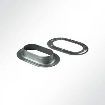 Produktbild von Lysel® Ovalöse 42x22 mm, (BxL) 22x42mm in grau (1 Stück)