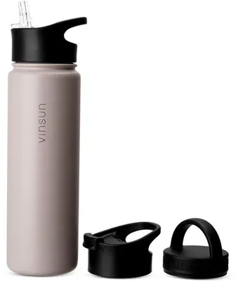 Productafbeelding van RVS Waterfles 750ml met Rietje en Draaisluiting