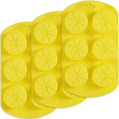 Image de Moules en silicone 6 cavités, citrons 3D, antiadhésifs