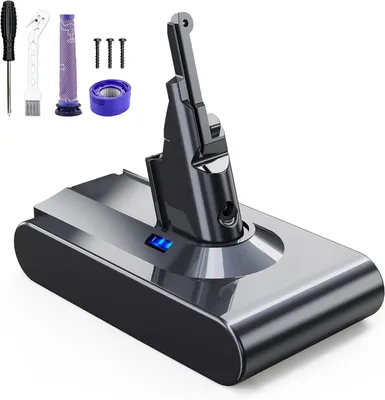 Immagine prodotto di Evary 21,6 V Dyson V8 batteria per Dy_Son V8 batteria di ricambio 5000 mAh, compatibile con Dy_Son V8 Animal V8 Absolute V8 Fluffy V8 Motorhead aspirapolvere a bastone senza filo