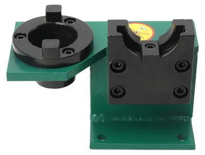 Produktbild von CNC Werkzeughalter Spannblock - BT40 Aufnahme - Steilkegel-Halterung - Eisen + Aluminium Gehäuse - Für Wandschrankmontage - Grün