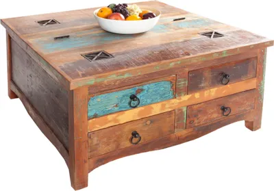Produktbild von Couchtisch JAKARTA 70cm Recyclingholz