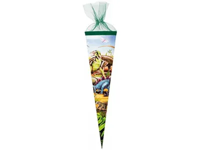 Produktbild von Schultüte / Zuckertüte / Länge: 35cm / rund / "Dinosaurier"