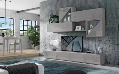 Produktbild von Schrankwände Regal Wohn Wand Side Low Board Regale Holz design Schränke