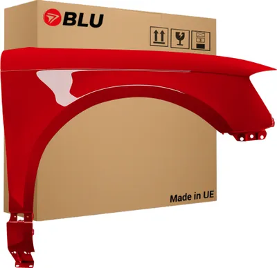 Immagine prodotto di BLU Parafango compatibile con Audi A3 8P II-generation LIFT LY3J Destra Rot BrillantRot | 2008-2012 | Anteriore | Verniciato | Pronto per il montaggio | Acciaio