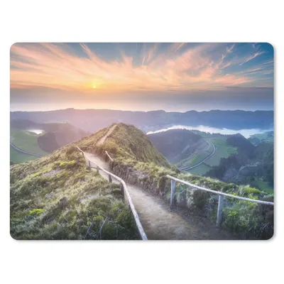 Produktbild von MuchoWow® Mauspad Mousepad Berge - Sonne - Natur 23x19 cm - Mousepads - Maus Mat - Pad - Mausunterlage - Schreibtischunterlage - Mauspad